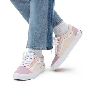 Vans Women's Sneakers in Pink and Cream